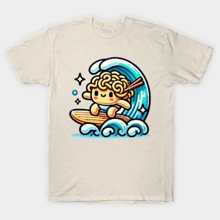 Kawaii Ramen Noodle Surfing T-Shirt